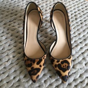 J. Crew Collection Calf Hair D’Orsay Pumps
