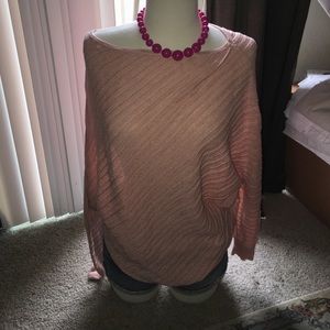 BCBG light pink domain sweater in medium