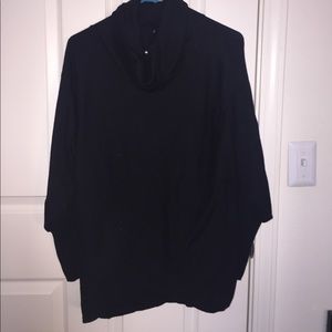 Black cowl neck sweater