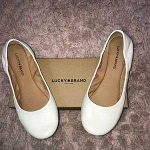 White Lucky Brand Flats
