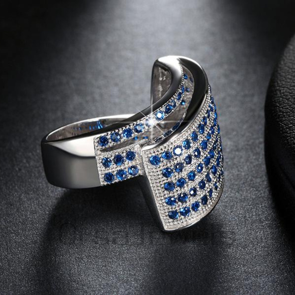 3 Layers Platinum Plating Austrian Cubic Zirconia - Picture 4 of 5