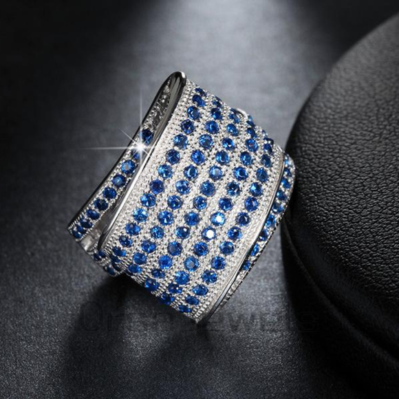 3 Layers Platinum Plating Austrian Cubic Zirconia - Picture 3 of 5