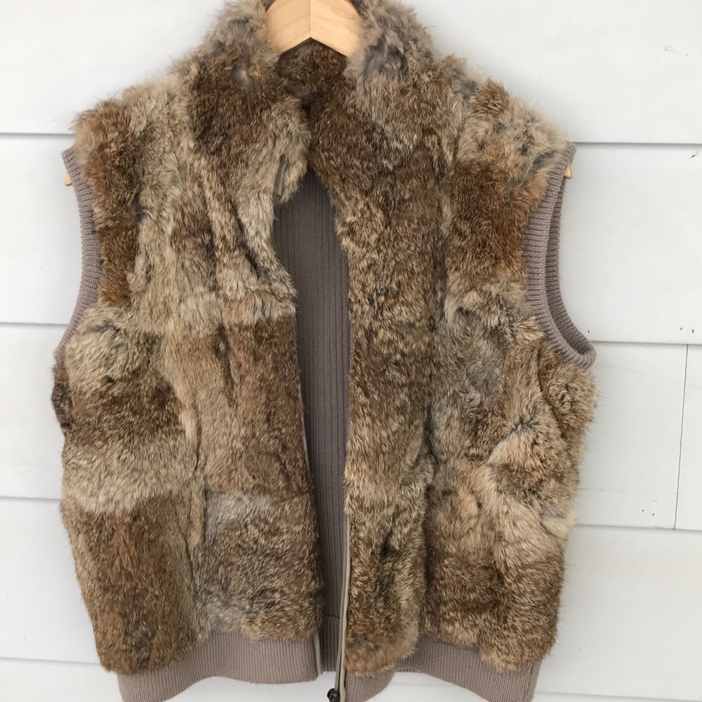 Urban Outfitters Rabbit Fur vest