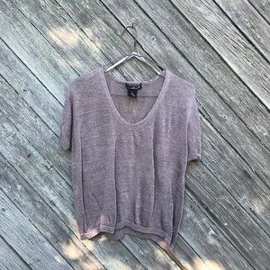 Willi Smith Beige Knit Top