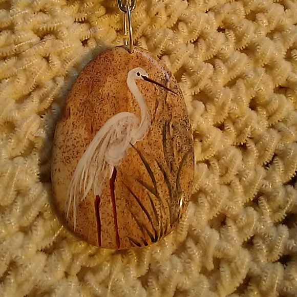 CRANE on Natural Stone Necklace set - Picture 2 of 4