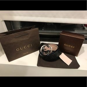 🔥Authentic Men Gucci Belt Black Guccisima Leather 🔥Authentic Men Gucci Belt Black Guccisima Leather