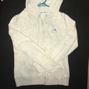 VS pink zip up hoodie