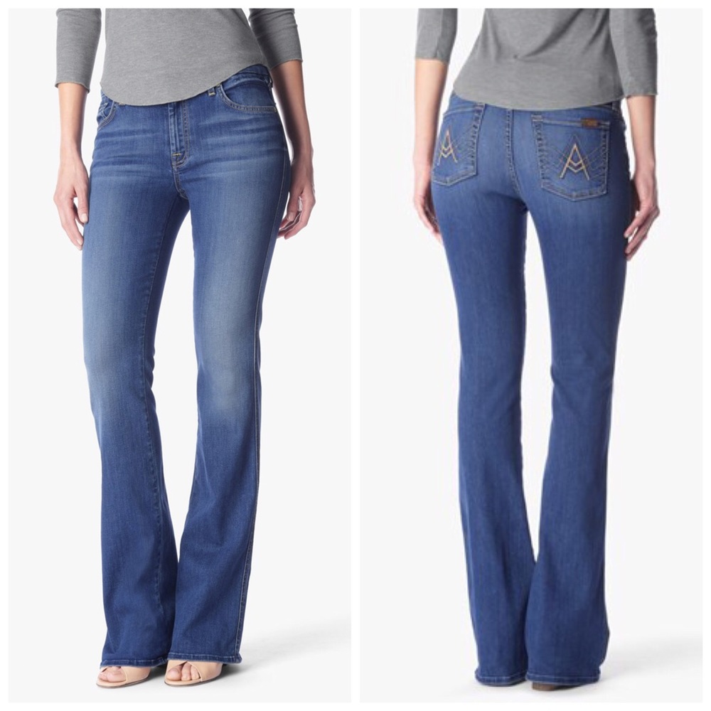 7 For All Mankind A Pocket Flare Jeans 30