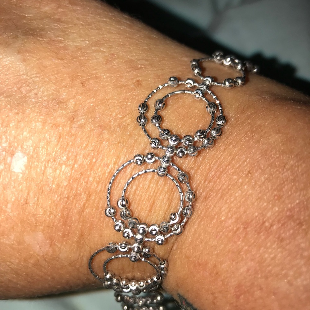 DIAMOND CUT STERLING SILVER BRACELET