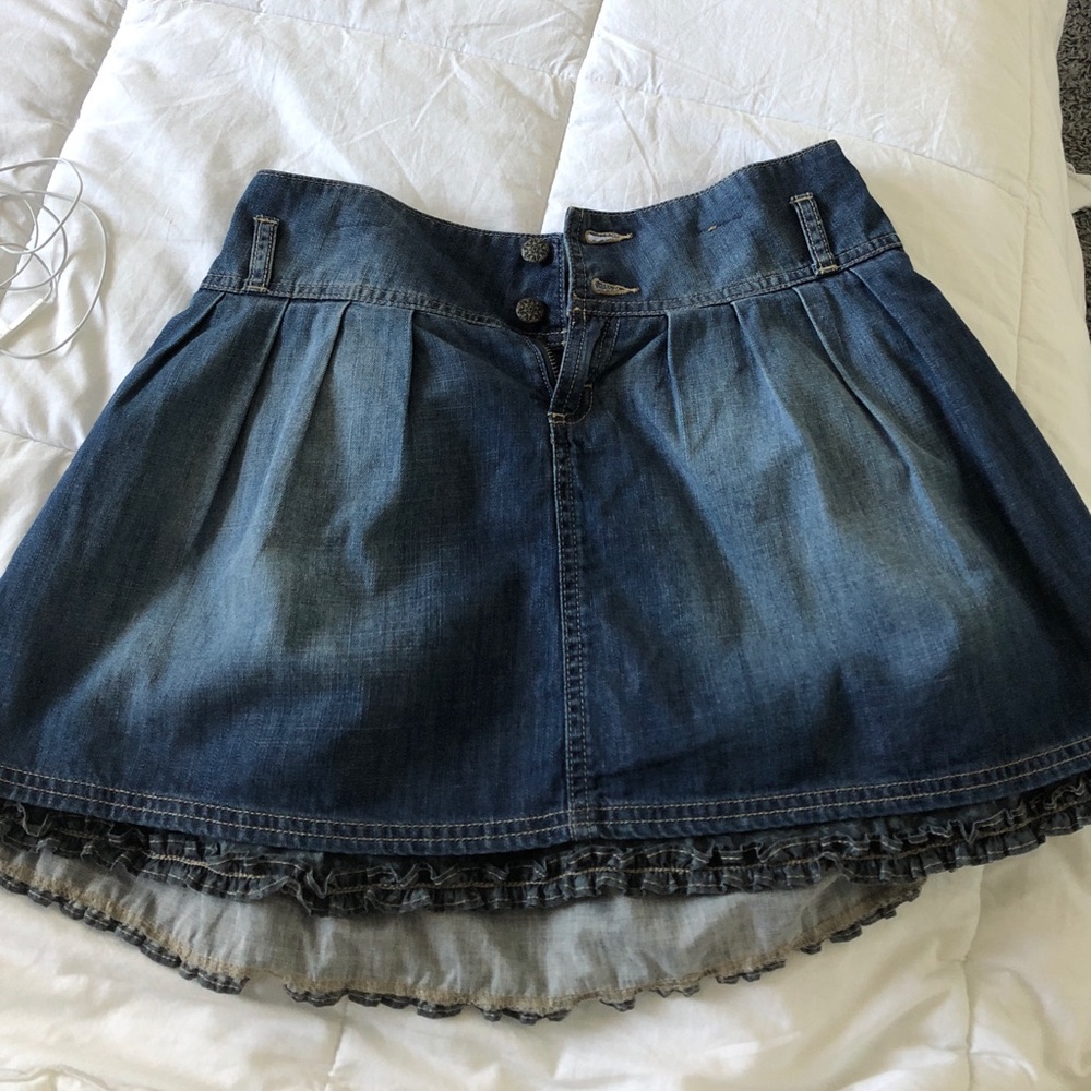 Denim mini skirt
