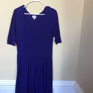 LuLaRoe Nicole Dress Purple