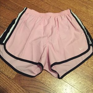 Pink, black and white Nike tempo dri fit shorts Pink, black and white Nike tempo dri fit shorts