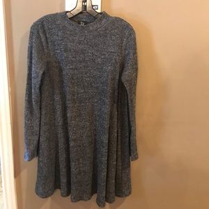 large gray soft dress