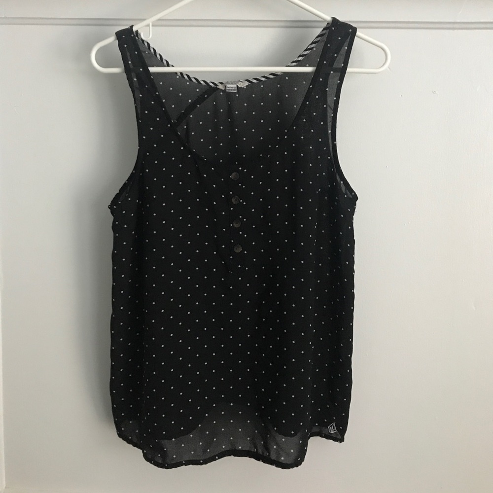 SOLD Volcom sleeveless sheer top
