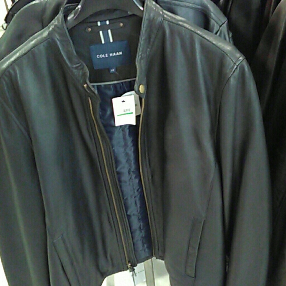 Cole Haan leather performance jacket