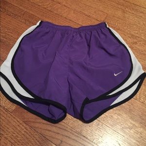 Purple, black and white Nike tempo dri fit shorts Purple, black and white Nike tempo dri fit shorts