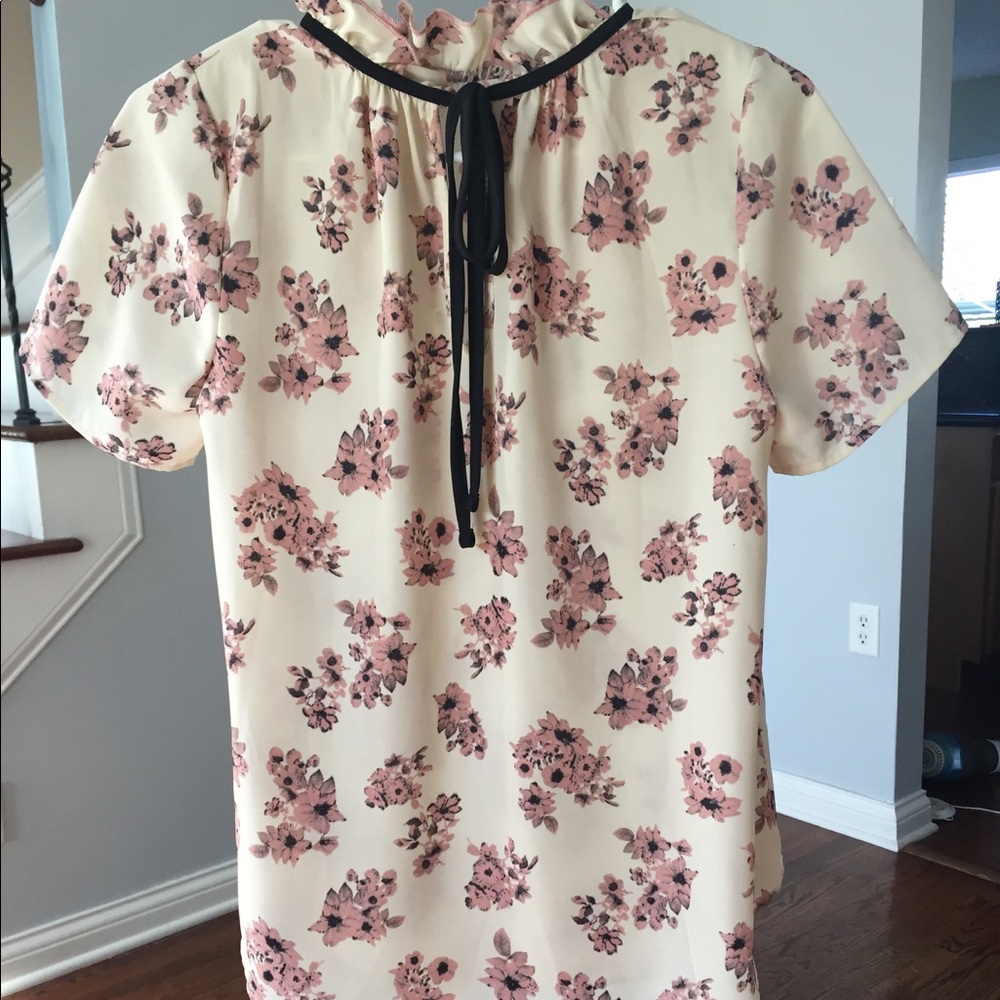 Sienna Sky High Neck Floral Blouse