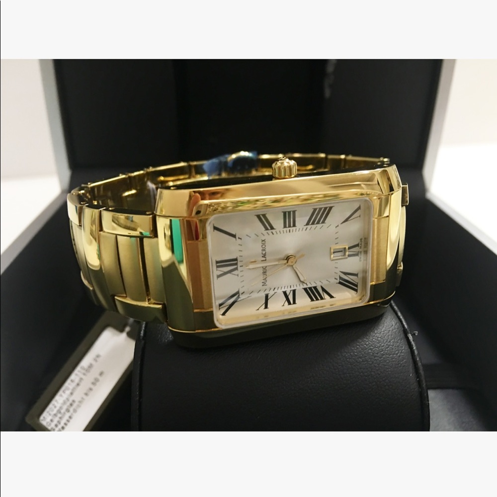 New 100% authentic Maurice Lacroix Gold Watch