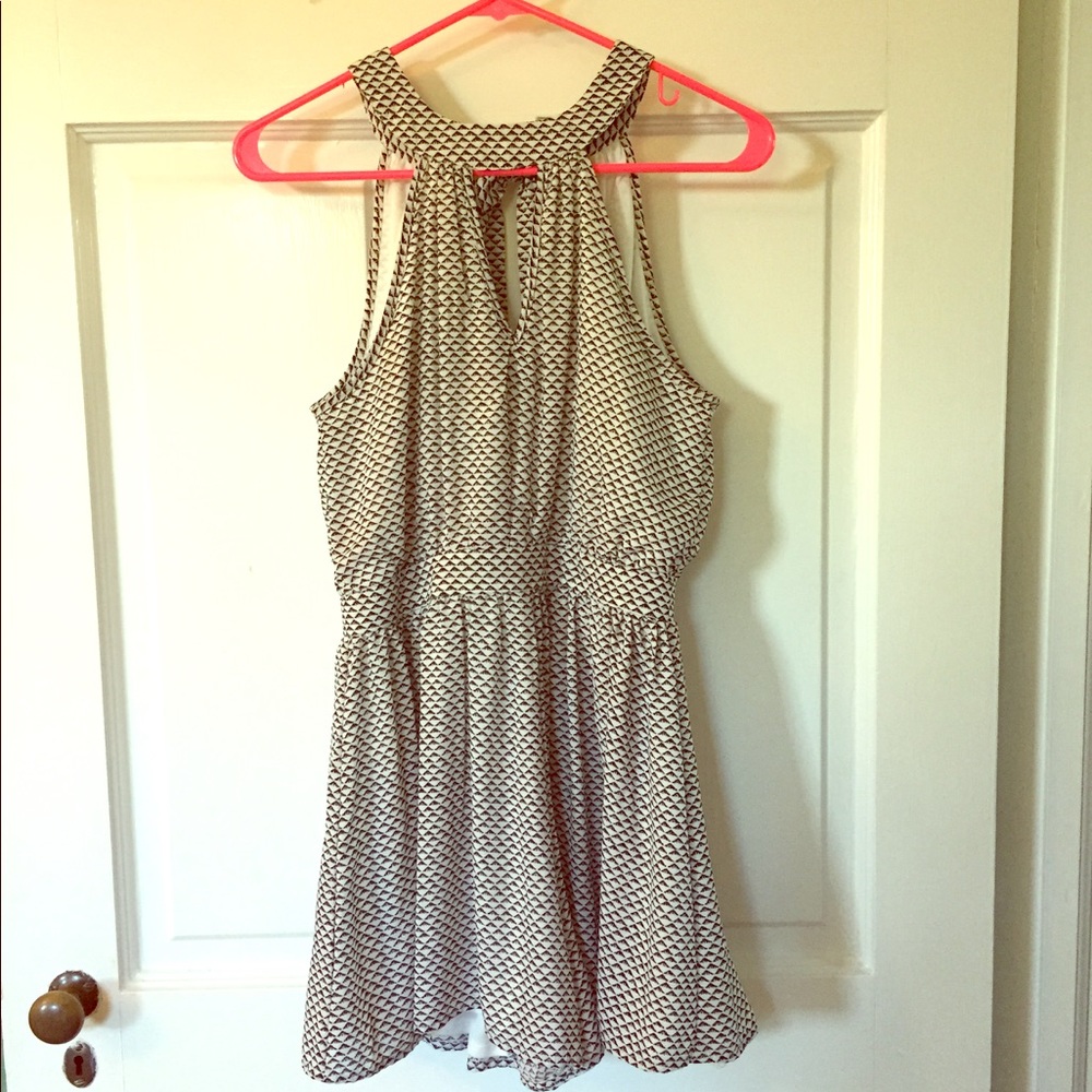 Black and white romper