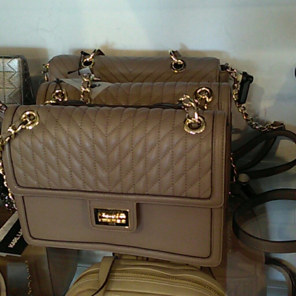 Karl Lagerfield Paris purse taupe--