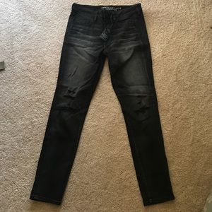 Black Distressed Jean Leggings BRAND NEW W/ TAGS