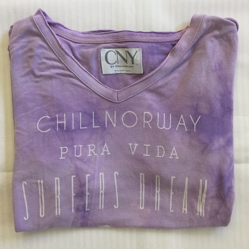 CNY Purple Tie Dye Surf Inspired Shirt