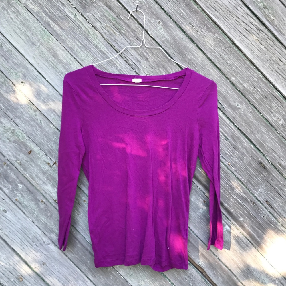 J. Crew Purple Scoop Neck