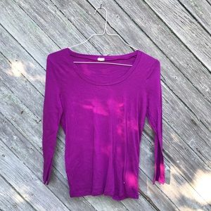 J. Crew Purple Scoop Neck