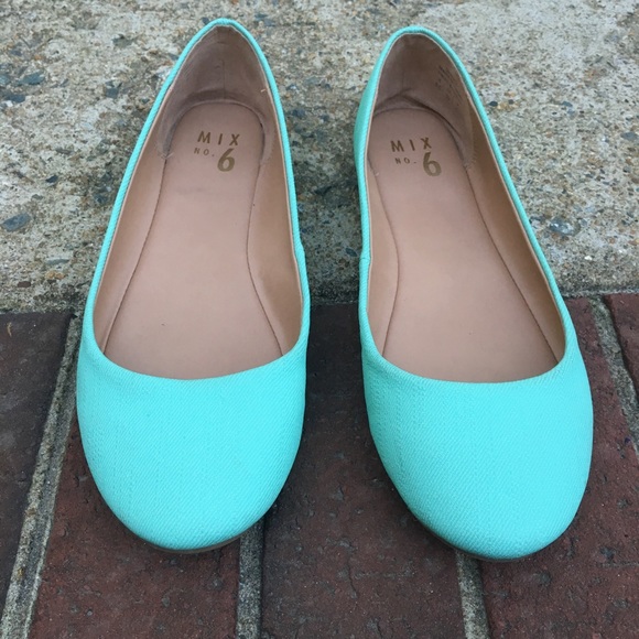 teal blue flats