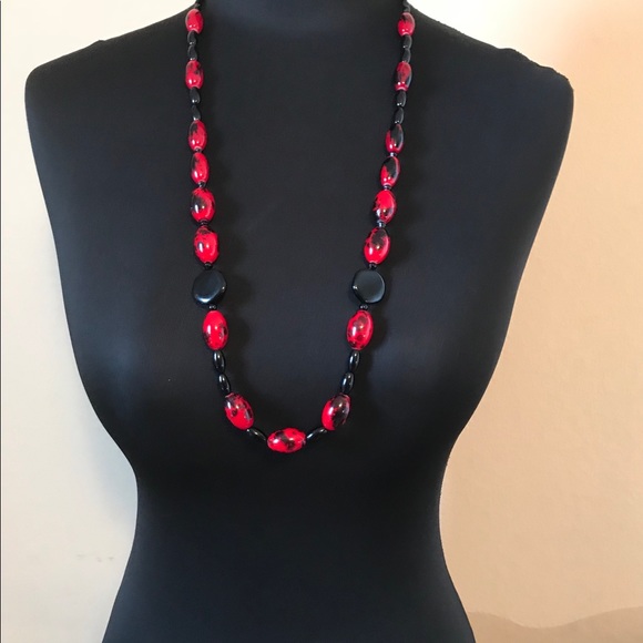Handmade Necklace and Earrings Set Glass Beads New - Picture 3 of 6