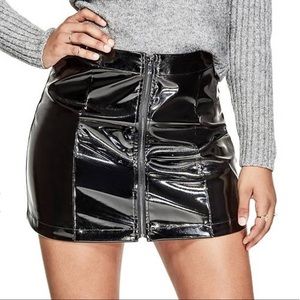 Guess Skirts - Guess Dylan Faux Patent Leather Mini Skirt Guess Skirts - Guess Dylan Faux Patent Leather Mini Skirt