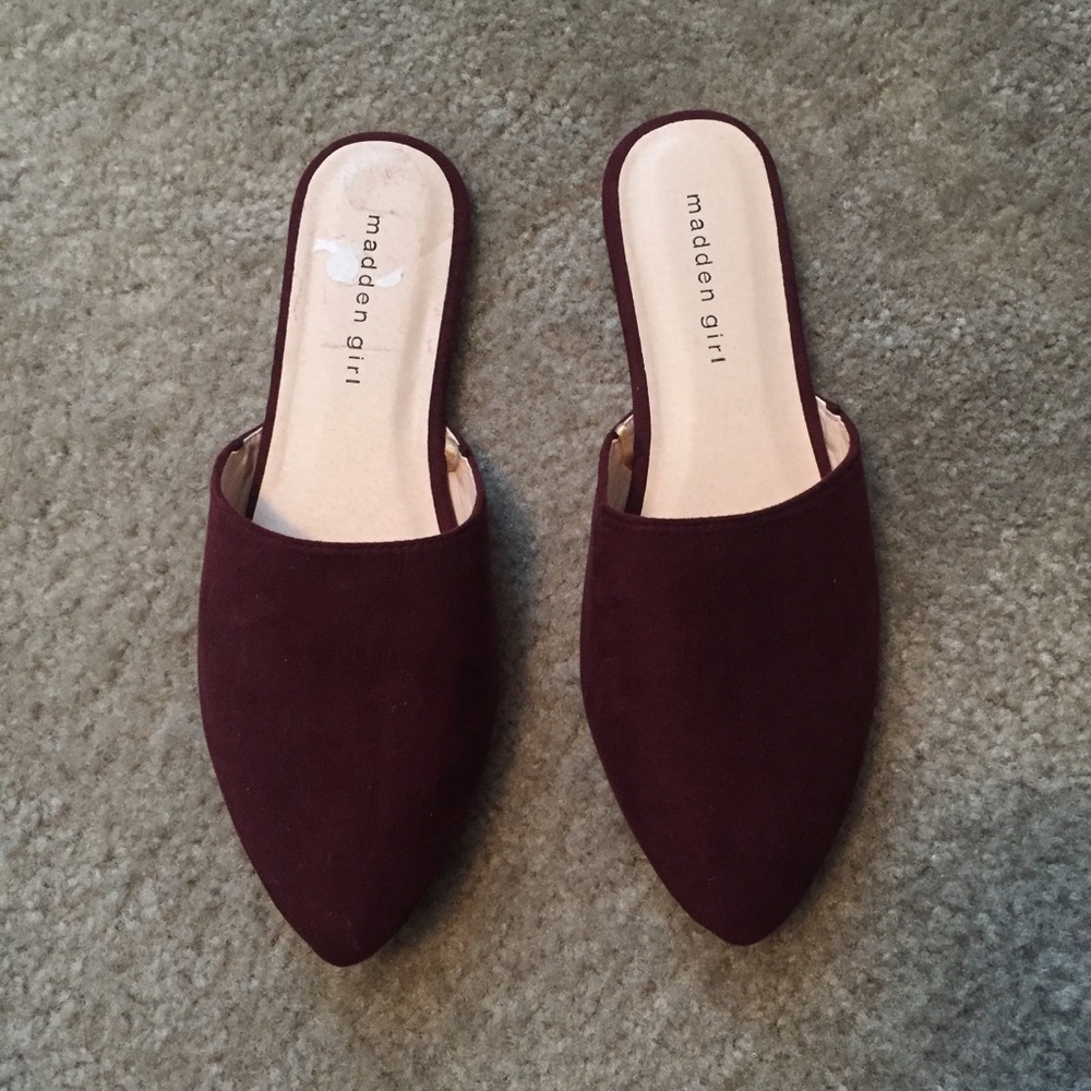 Burgundy Mules