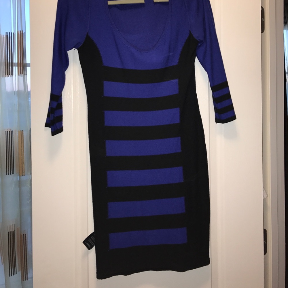 Striped sweater dress