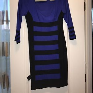 Striped sweater dress