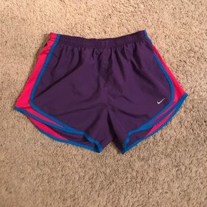 Purple Nike shorts