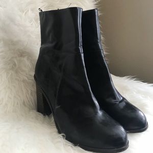 Black ankle boots