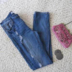 I&M Distressed Skinny Jeans Stretch Size 9