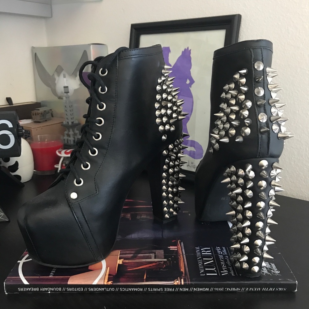 Jeffrey Campbell Lita Spiked Platform Boots