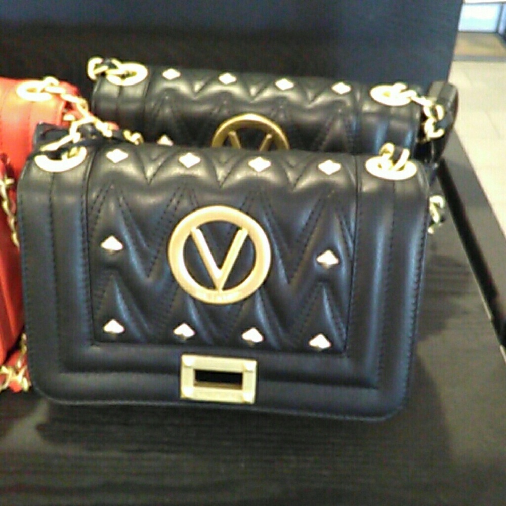 Valentino black purse with gold