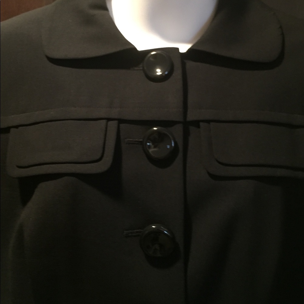 Ann Taylor Black 3/4 sleeve Career Jacket Sz Med
