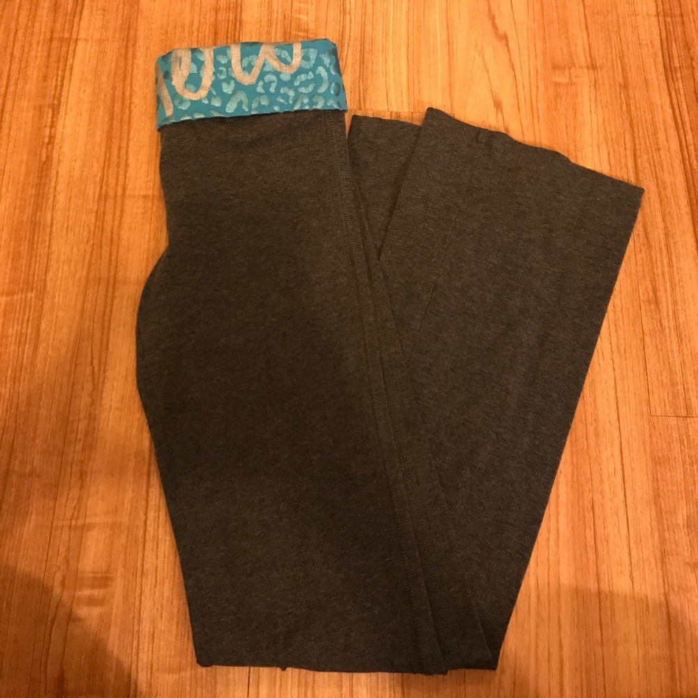 Grey boot cut yoga pants