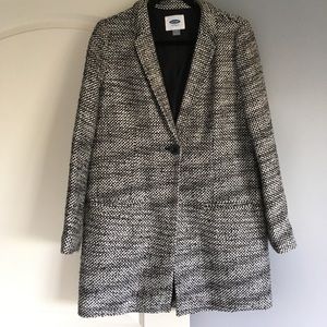 Old Navy Black and White Tweed Jacket Old Navy Black and White Tweed Jacket
