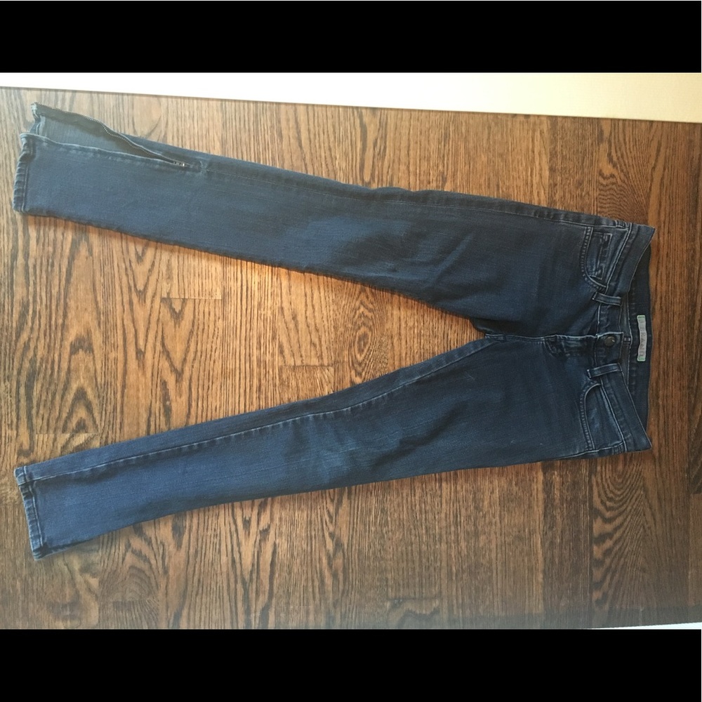 J BRAND SIZE ZIP SKINNY JEANS SZ 24