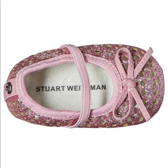 Stuart Weitzman Other - Stuart Weitzman Perforated Shimmer Ballet Flat