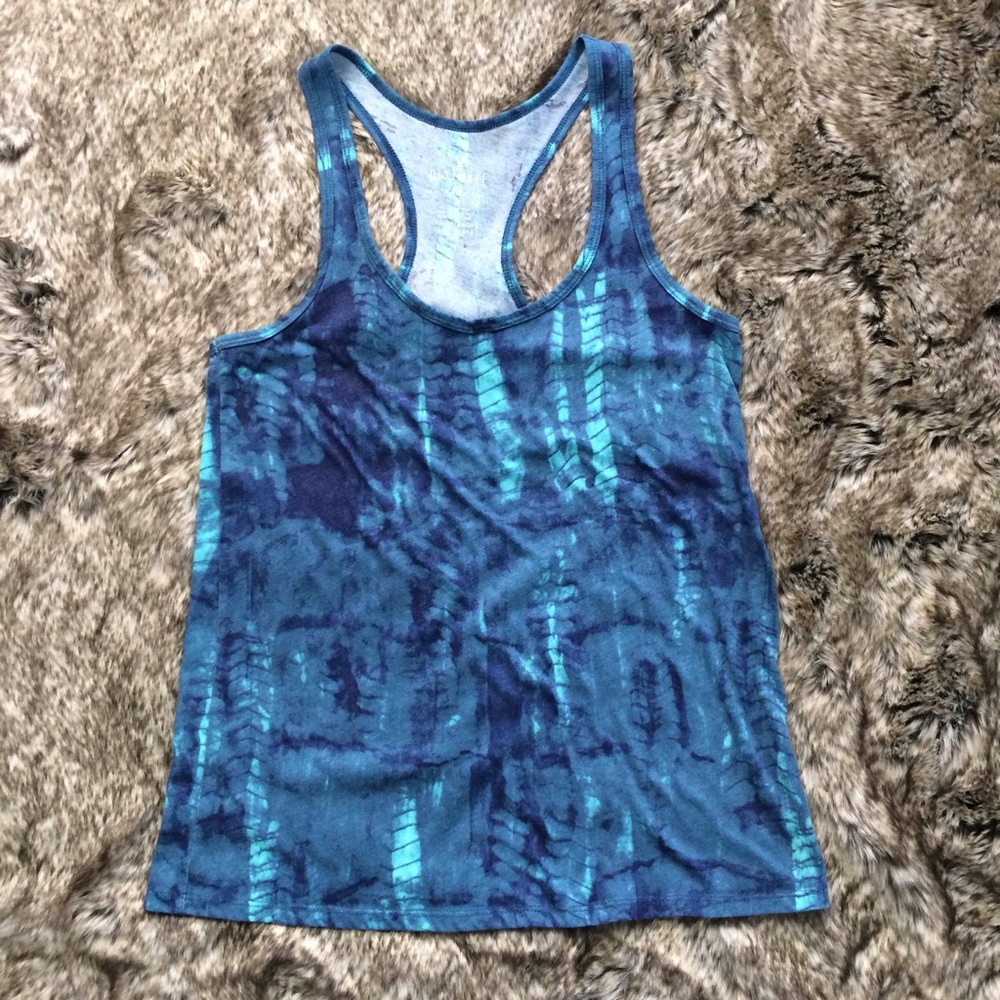 American Eagle Ultimate Tank Blue Tie Dye