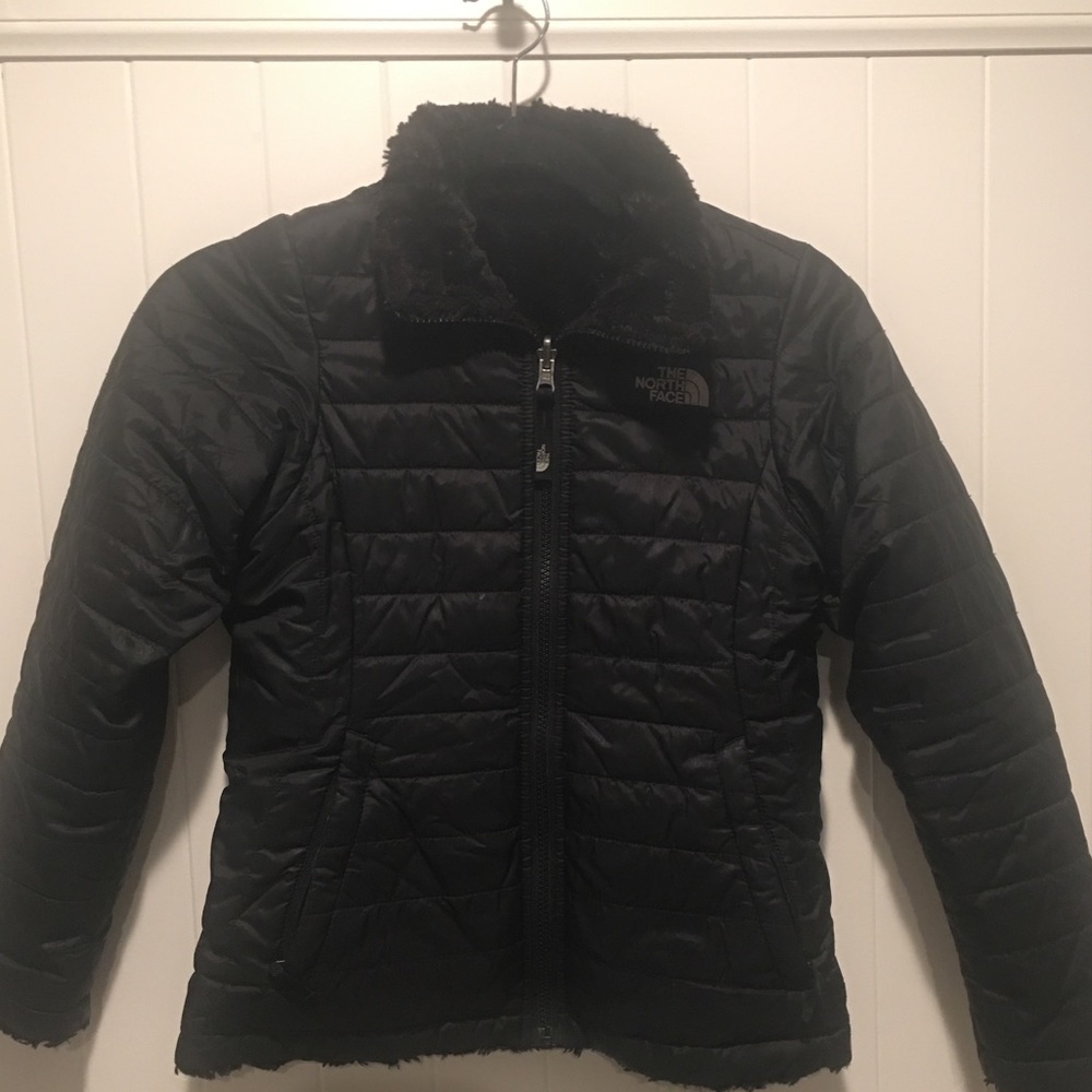 The North Face reversible Mossbud Jacket girls