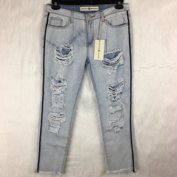 Ashley Mason Denim - ✨NWT Ashley Mason Distressed Light Wash Jeans