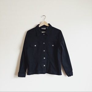 Vintage Bill Blass Jeans Black Denim Jacket