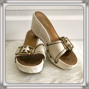 Coach Elaine Wedge Sandals