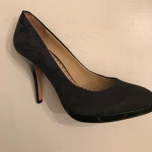 Black Coach High Heels. WORN ONCE